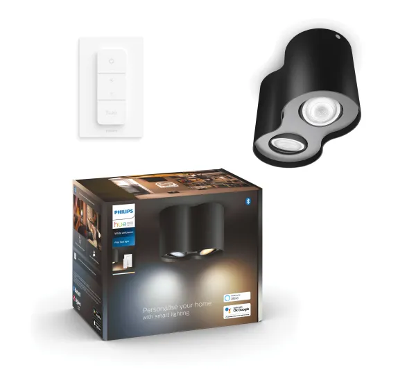 Philips Hue White Ambiance Podwójne Pillar Czarny