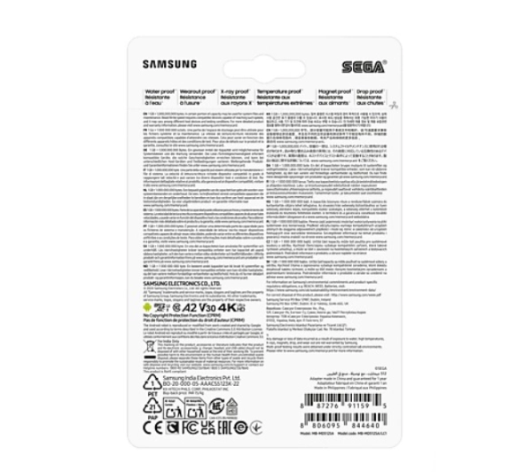 Samsung PRO Plus microSD 512GB 180/130 A2 V30