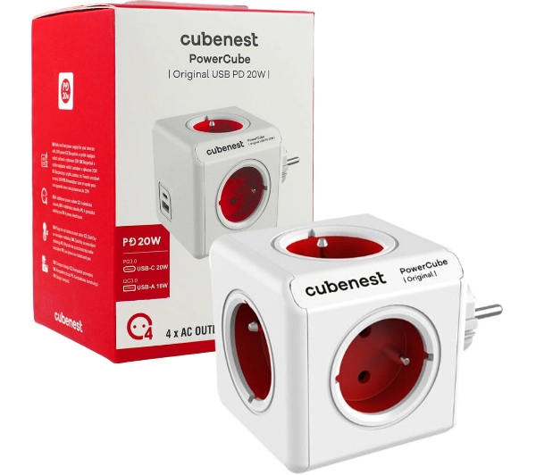Cubenest PowerCube Original PC220 USB PD 20W Czerwony