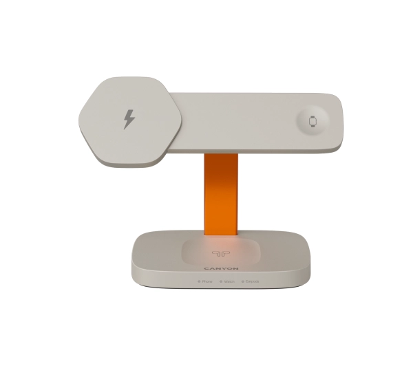 CANYON Stacja ładowania Hexagon 310 3in1 Beżowo - Pomarańczowa