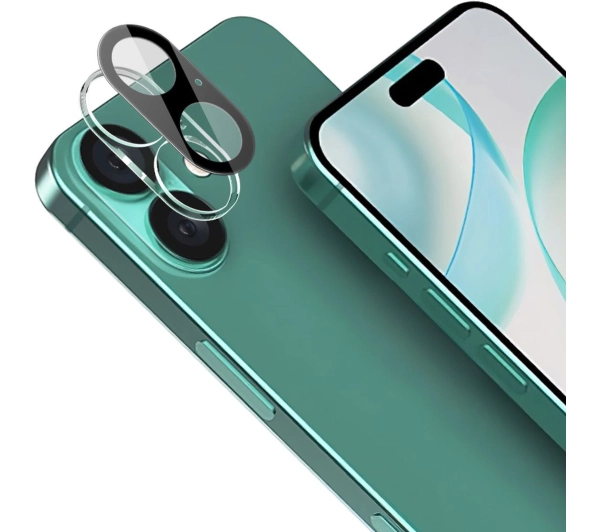 Bizon 2x szkło + szybka na aparat Edge 2 Pack do iPhone 16