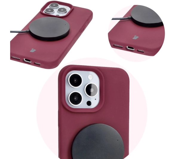 Bizon Silikonowe Soft do iPhone 16 Pro Max Ciemno-fioletowy