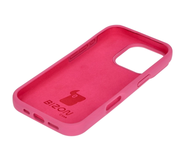 Bizon Silikonowe Soft do iPhone 16 Pro Fuksja