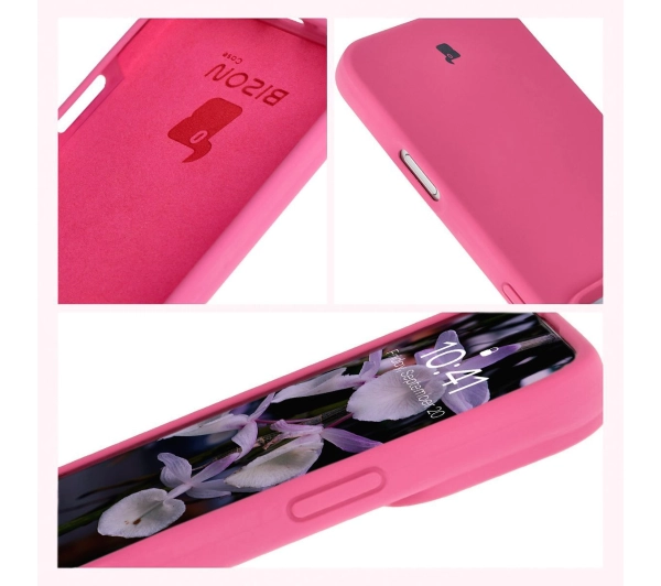 Bizon Silikonowe Soft do iPhone 16 Pro Fuksja