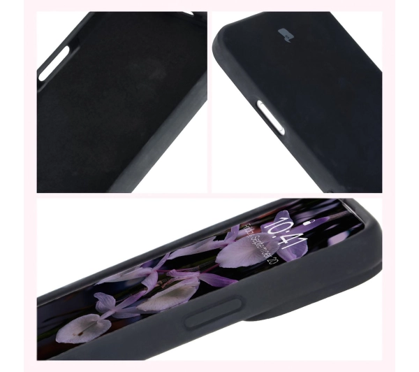 Bizon Silikonowe Soft do iPhone 16 Pro Max Czarny