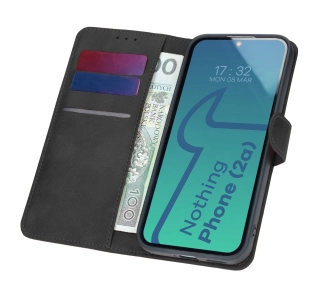 Bizon z klapką Pocket do Nothing Phone (2a)/(2a) Plus Czarny