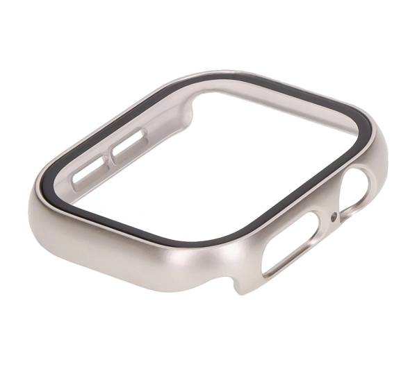 Bizon ze szkłem do Apple Watch 10 42mm Szampańskie