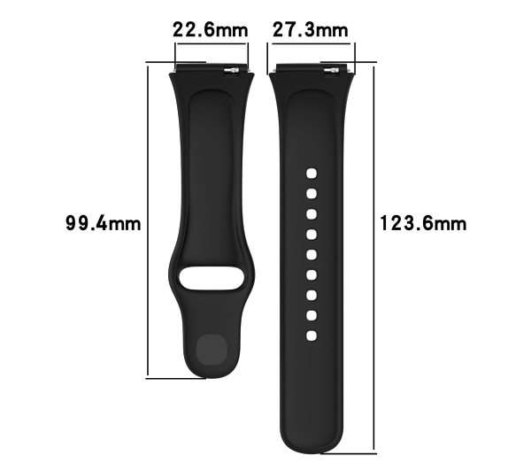 Bizon Strap Watch Dots do Xiaomi Redmi Watch 3 Active Czarny