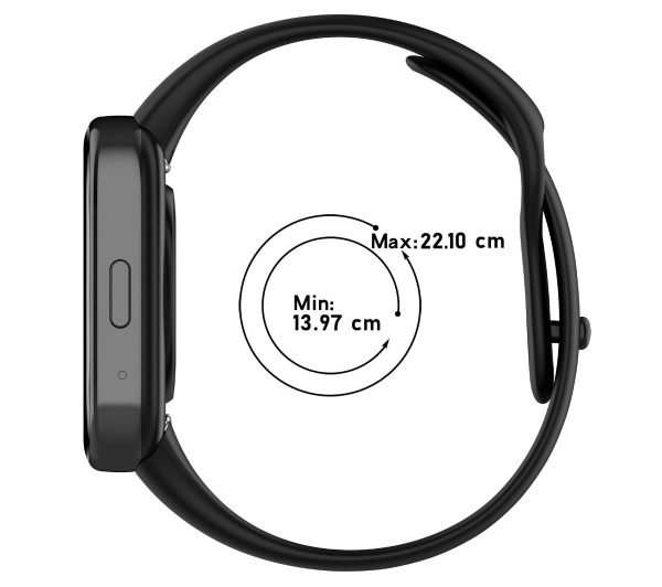 Bizon Strap Watch Dots do Xiaomi Redmi Watch 3 Active Czarny
