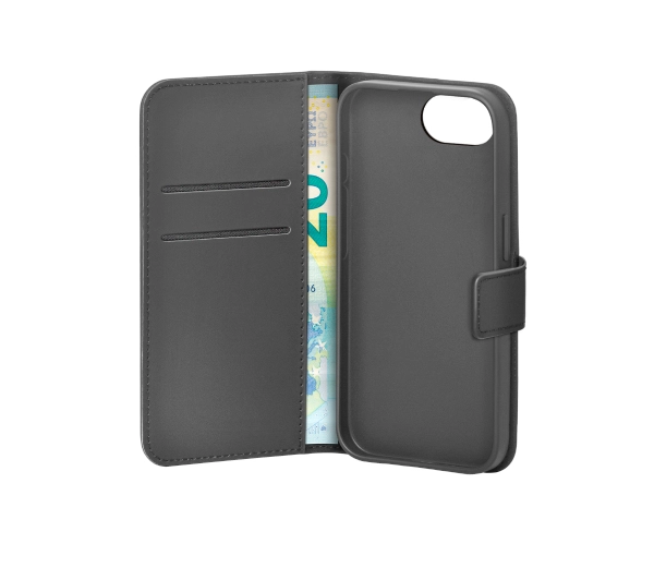 Puro Wallet Stand do iPhone 16e Czarny