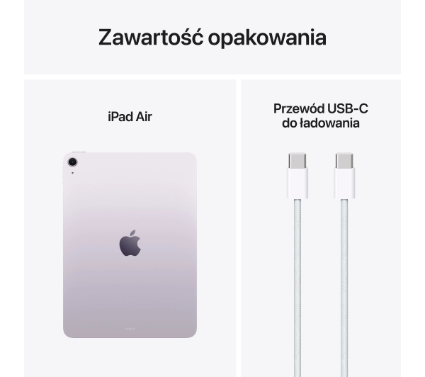 Apple iPad Air 11" M3 7 gen. 2025 128GB Wi-Fi Fioletowy - Kup na Raty - RRSO 0%