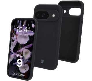 Bizon Silikonowe Soft do Google Pixel 9 Czarny