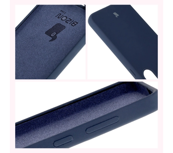 Bizon Silikonowe Soft do Galaxy S25 Plus Ciemno-niebieski