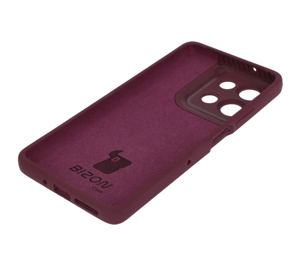 Bizon Silikonowe Soft do Motorola Moto G75 5G Ciemno-fioletowy