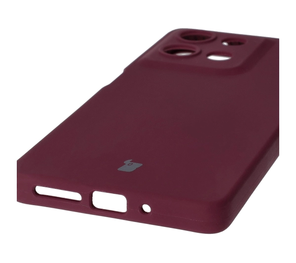 Bizon Silikonowe Soft do Motorola Moto G75 5G Ciemno-fioletowy