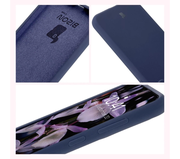 Bizon Silikonowe Soft do Galaxy A36 5G Ciemno-niebieski