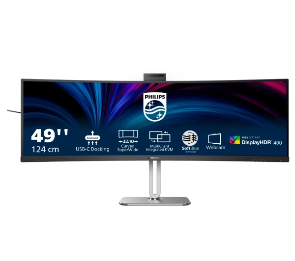 Philips 49B2U6900CH/00 z kamerą 49" 5K VA 75Hz 4ms Zakrzywiony