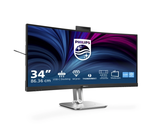 Philips 34B2U6603CH/00 z kamerą 34" UWQHD VA 120Hz 4ms Zakrzywiony - Kup na Raty - RRSO 0%