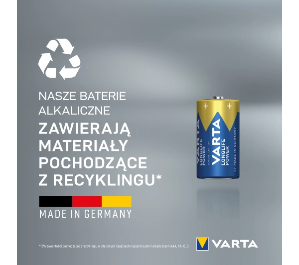 VARTA LR14 Longlife Power 2szt.