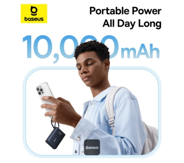 Baseus PicoGo Digital Display 10000mAh 45W Czarny