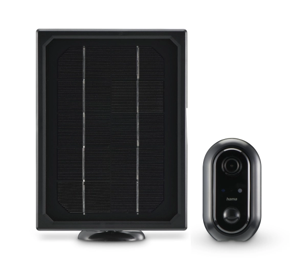 Kamera HAMA 176648 Zewnętrzna, Wi-Fi + Panel solarny