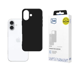 3mk Matt Case do iPhone 16 Czarny