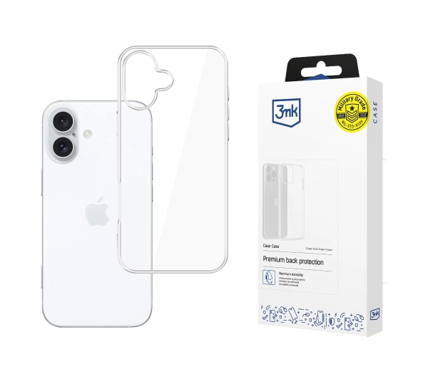 3mk Clear Case do iPhone 16 Plus Przezroczysty