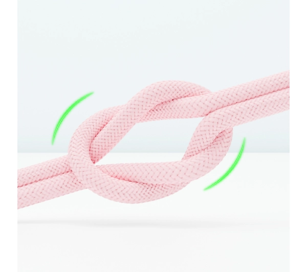 QUALO USB-C do Lightning 1,5m 2,4A Różowy