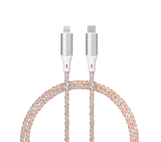 QUALO USB-C do Lightning 1m 3A Kolorowy