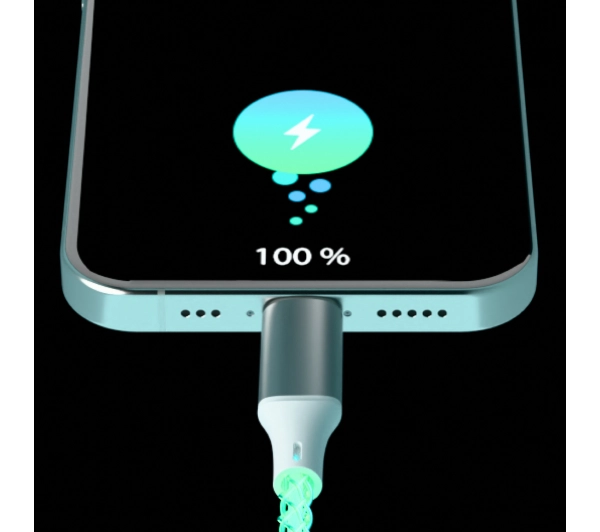 QUALO USB-C do Lightning 1m 3A Kolorowy