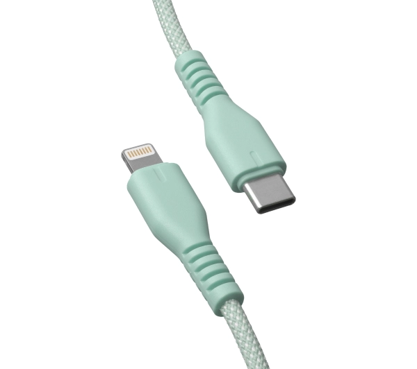 QUALO USB-C do Lightning 1,5m 2,4A Zielony