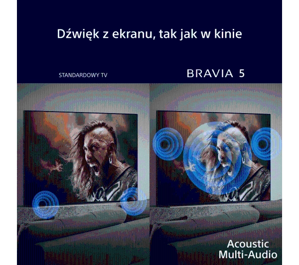 Sony BRAVIA 5 K-75XR55 75" 4K Mini LED 120Hz Google TV Dolby Vision Dolby Atmos HDMI 2.1 DVB-T2 - ⚡ EURO HIT CENOWY! ⚡ - Kup na Raty - RRSO 0%