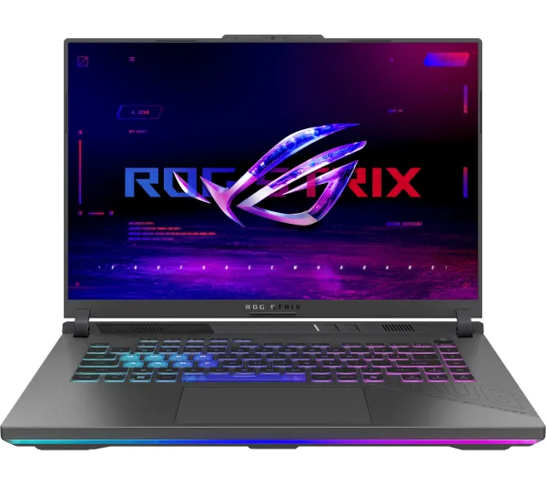 ASUS ROG Strix G16 G614PR-R9161W 16" 165Hz R9 8940HX 16GB RAM 1TB Dysk SSD RTX5070Ti DLSS4 Win11 Szary Funkcje AI