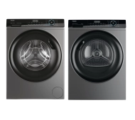 Zestaw Haier: pralka I-Pro 3 HW80-B14939S8-S + suszarka I-Pro 3 HD90-A3939R-S