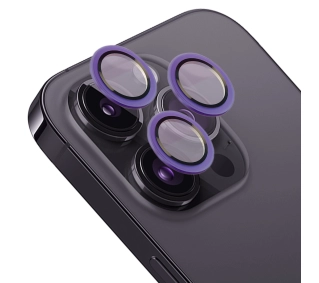Bizon na aparat z aplikatorem Snap Lens do iPhone 14 Pro/14 Pro Max ciemnofioletowa ramka