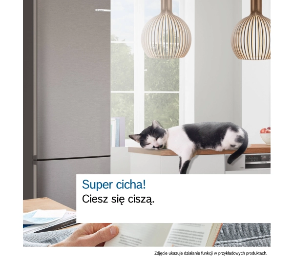 Bosch KGN392LAG Pełny No Frost 203cm Komora świeżości Srebrny - Kup na Raty - RRSO 0%