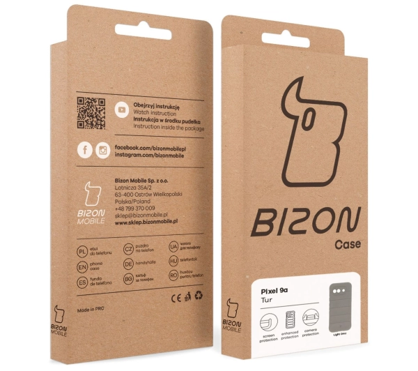 Bizon Tur do Google Pixel 9a Jasnoszary