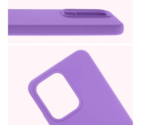 Bizon Silikonowe Soft do Oppo Reno13 Ciemnofioletowy