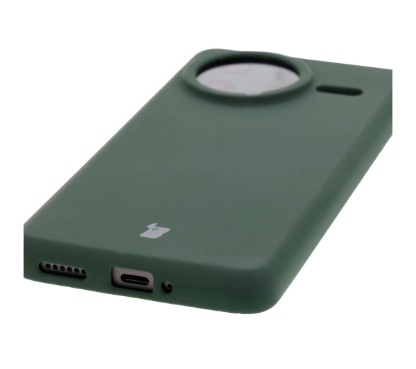 Bizon Silikonowe Soft do Xiaomi Poco F7 Ultra Ciemnozielony