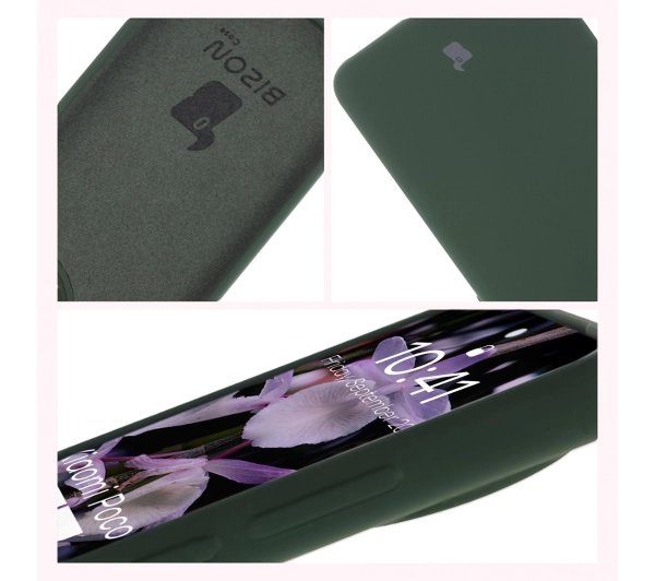 Bizon Silikonowe Soft do Xiaomi Poco F7 Ultra Ciemnozielony