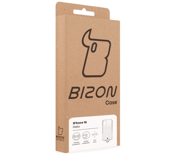 Bizon Halo do iPhone 16 Przezroczysty
