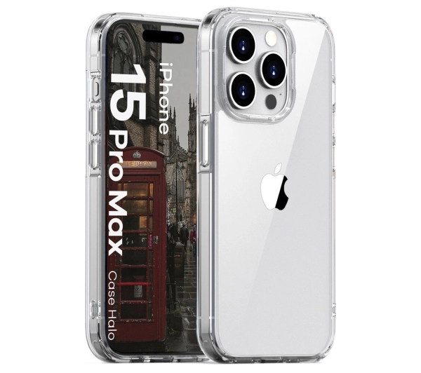 Bizon Halo do iPhone 15 Pro Max Przezroczysty