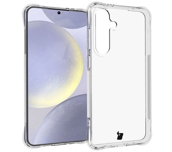 Bizon elastyczne etui Salpa + 2x szkło hartowane + szkiełko na obiektyw Clear Pack do Galaxy S24 FE