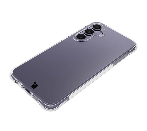 Bizon elastyczne etui Salpa + 2x szkło hartowane + szkiełko na obiektyw Clear Pack do Galaxy S24 FE