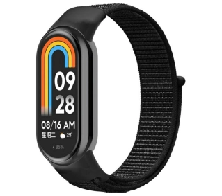 Beline do Mi Band 9/8 NylonLoop Czarny