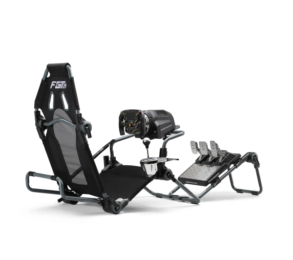 Next Level Racing NLR-S015GR F-GT Lite Carbon Grey Edition Wyścigowy do 130kg Czarno-szary - Kup na Raty - RRSO 0%