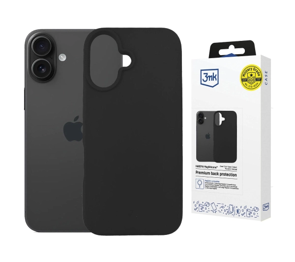 3mk Hardy MagSilicone Graphite do iPhone 16