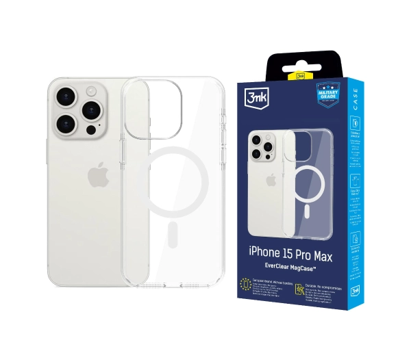 3mk EverClear MagCase do iPhone 15 Pro Max