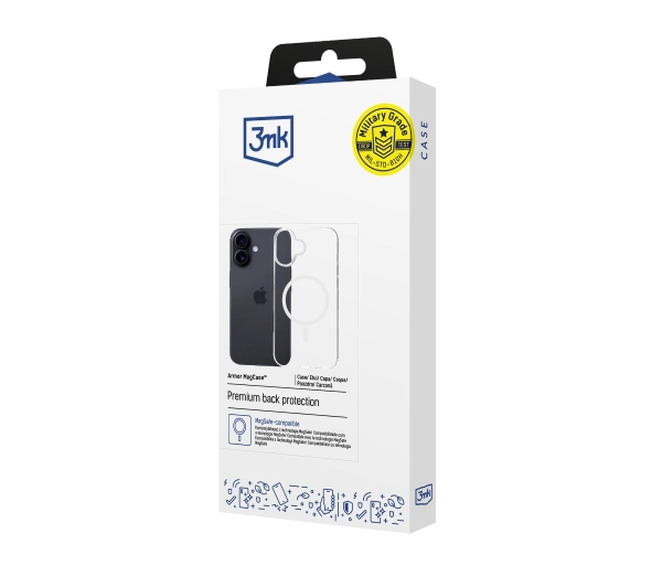 3mk Armor MagCase do iPhone 16 Przezroczysty