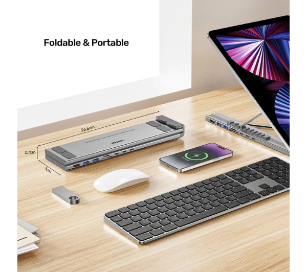 Unitek D1137AGY01 z hubem/HDMI/PD/SD